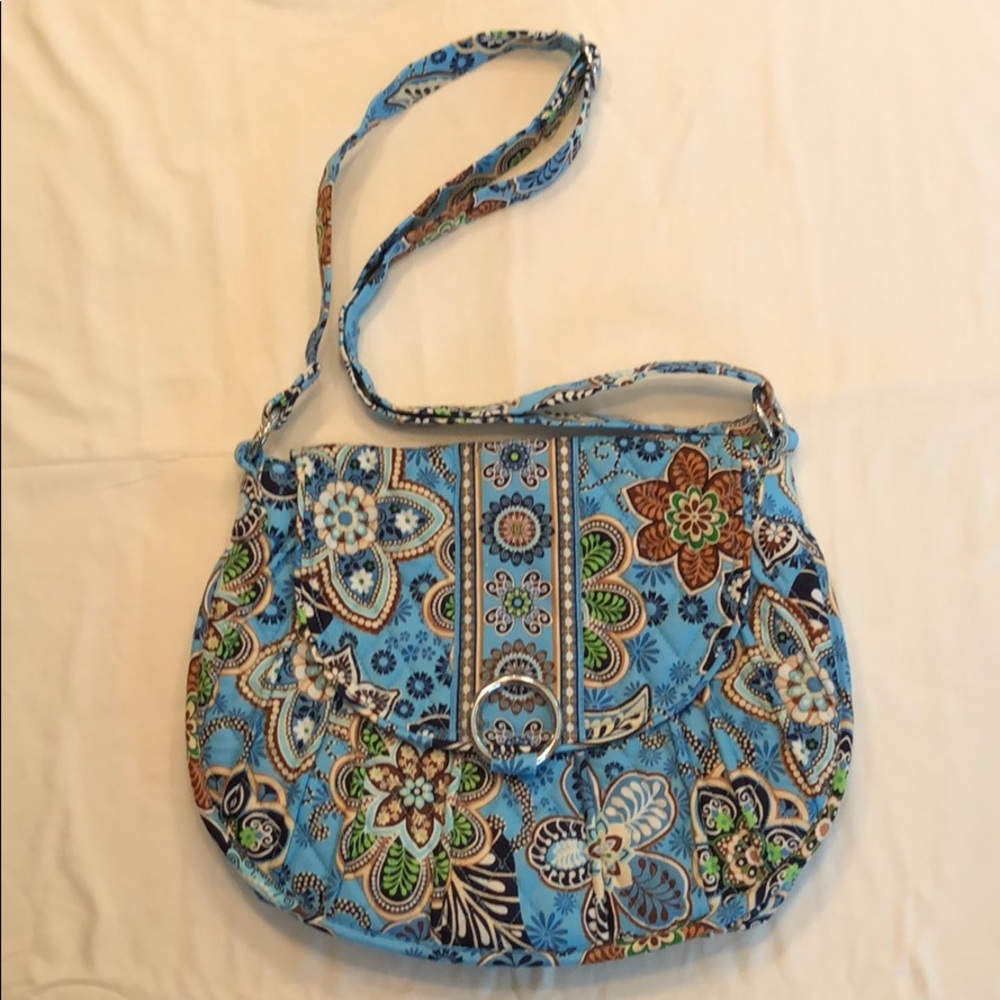 Vera Bradley Bali Blue shoulder bag—retired
